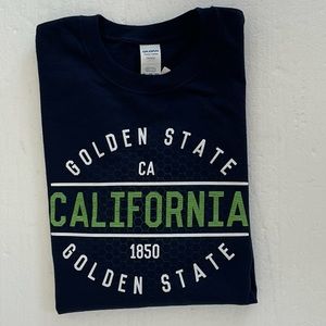NWT Golden State California, Navy Long Sleeve T-Shirt, Size 2XL